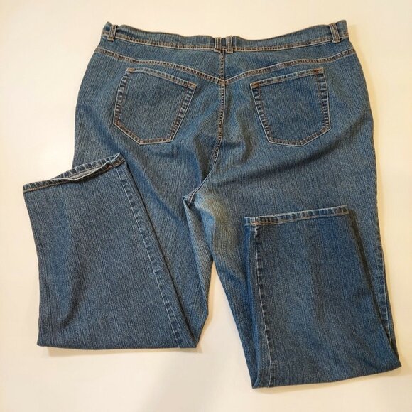 Gloria Vanderbilt Size 22W 43x29 Amanda High rise Straight Leg Med wash Jeans - Picture 6 of 12